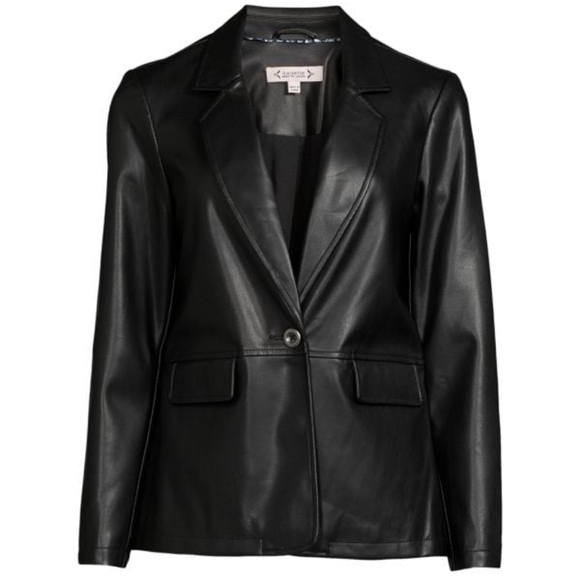 Nanette Lepore Jackets & Blazers - Nanette Lepore Faux Leather Blazer
